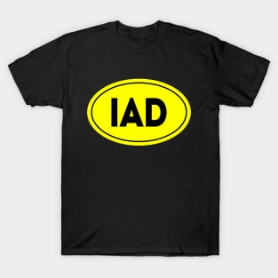 IAD Airport Code Washington Dulles International Airport USA T-Shirt